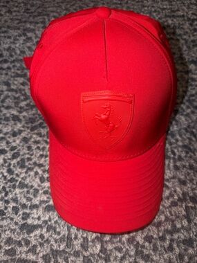 Scuderia Ferrari Red Embossed Shield Baseball Cap